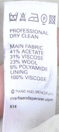 Marks and Spencer Women's Beige Blazer Size 10