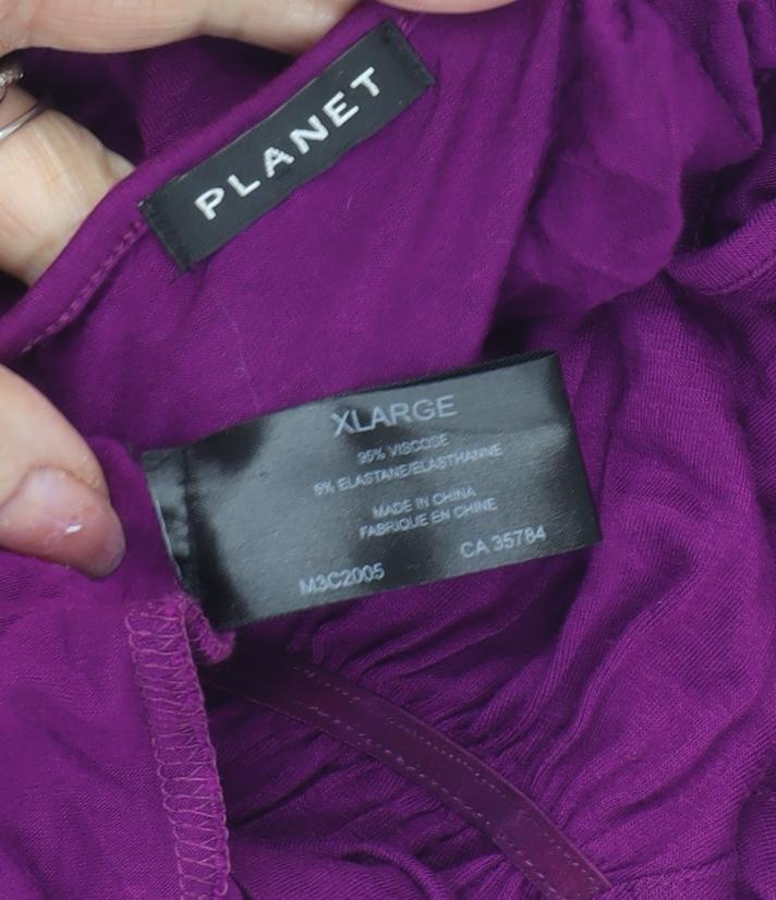 Planet Women's Purple Tunic T-Shirt XL