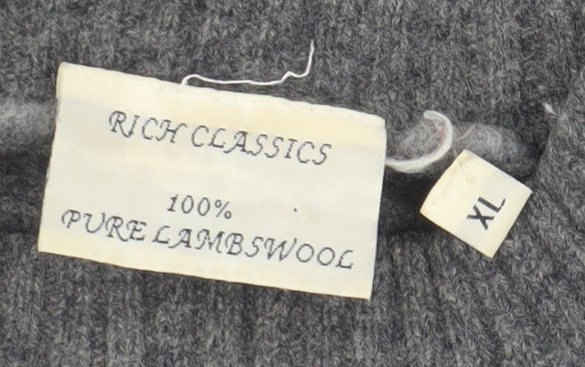 Rich Classics Grey Wool Jumper Women's XL