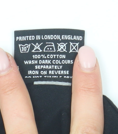 Brand and care label for Absolute Cult Black Groot Graphic T-Shirt - girls’ m