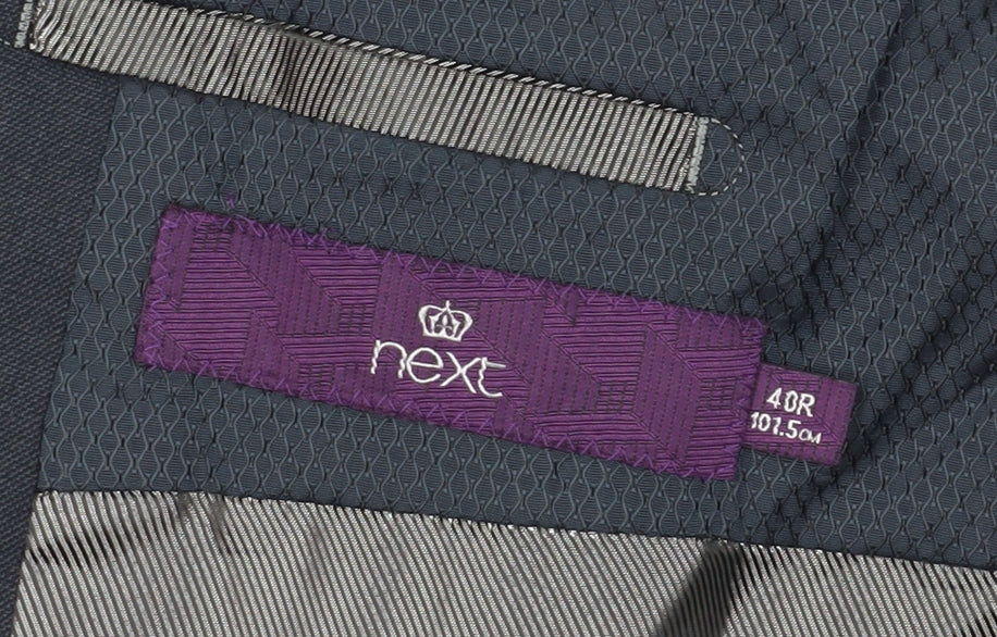 Next Men's Blue Blazer Size 40 Regular Fit Business