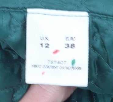 Eastex Women's Green Classic Button Coat Size 12