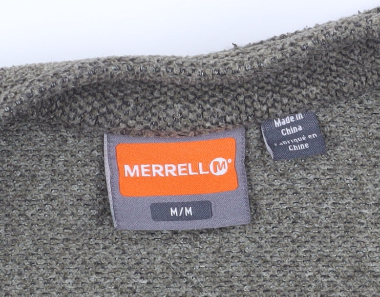 Merrell Men's Grey 1/4 Zip Knit Sweatshirt M