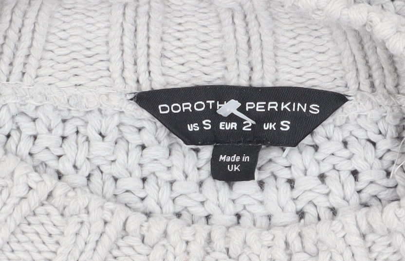 Dorothy Perkins Women's Ivory Crew Neck Jumper, Size S
