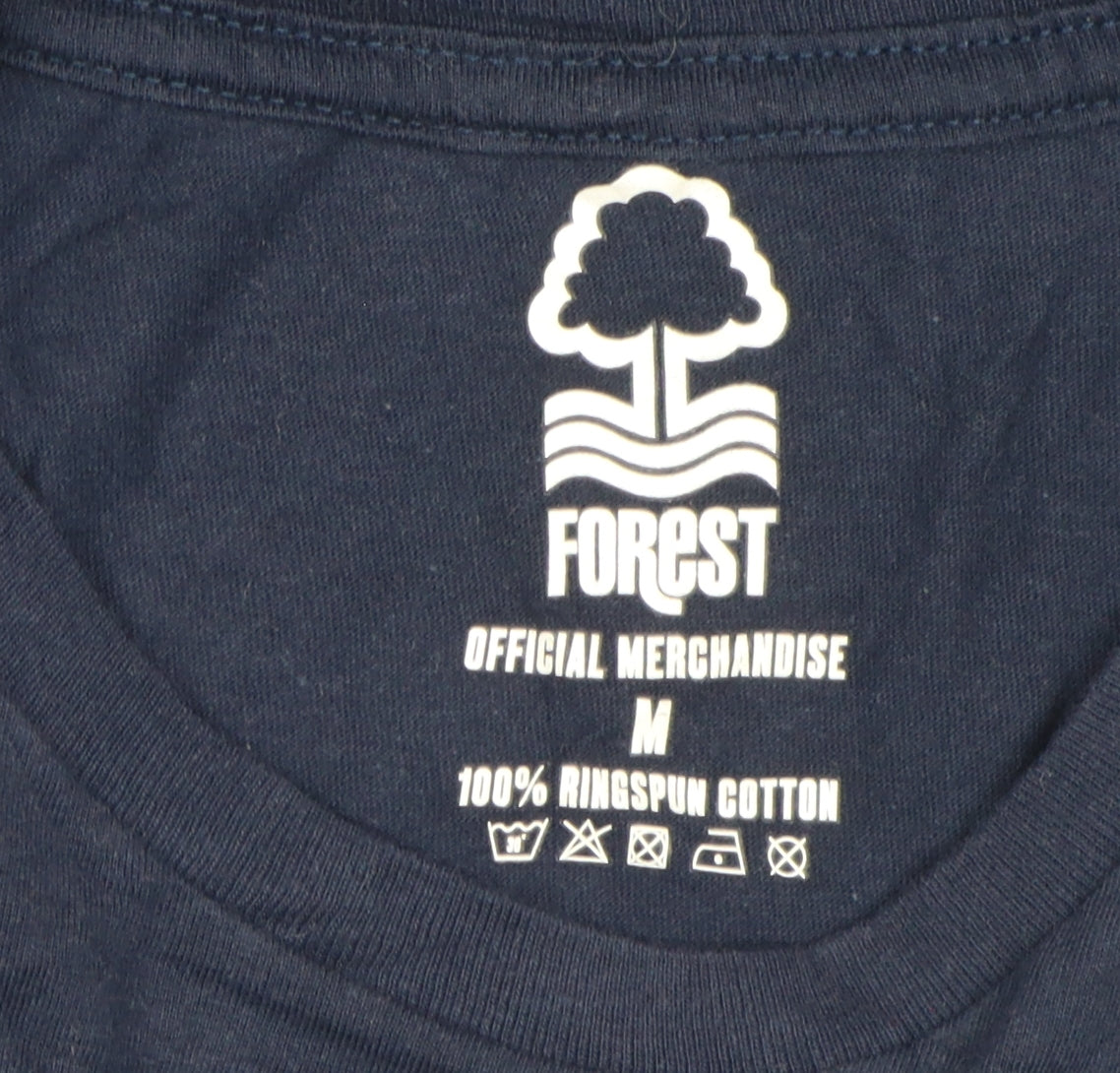 Forest Men's Blue Graphic Print T-Shirt Medium