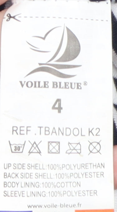 Voile Bleue Girls Silver Hooded Rain Coat 4 Years