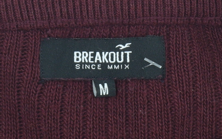Breakout Men's Red Knit Pullover Jumper M
