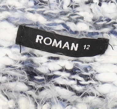 Roman Women's Blue Crew Neck Jumper Size 12