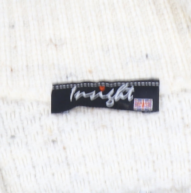 Insight Women's Ivory Cable-Knit Full Zip Jumper Size 6