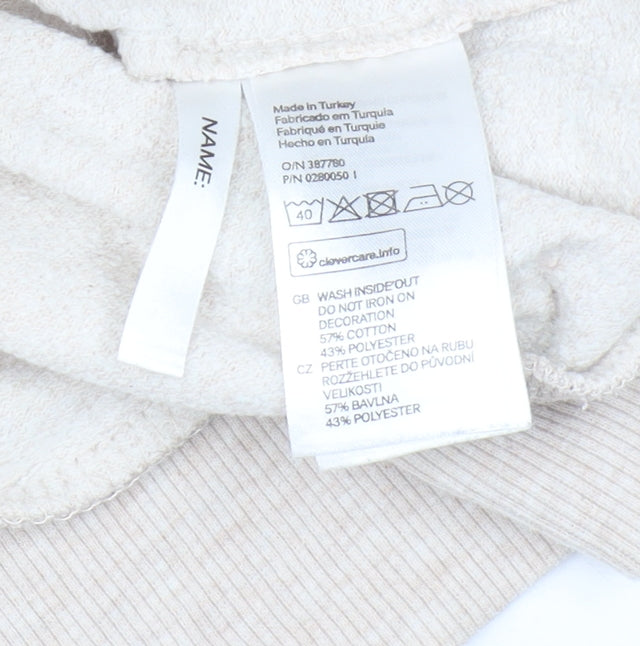 H&M Girls Beige Sequin Shine Bright Sweatshirt 18 Plus Pullover