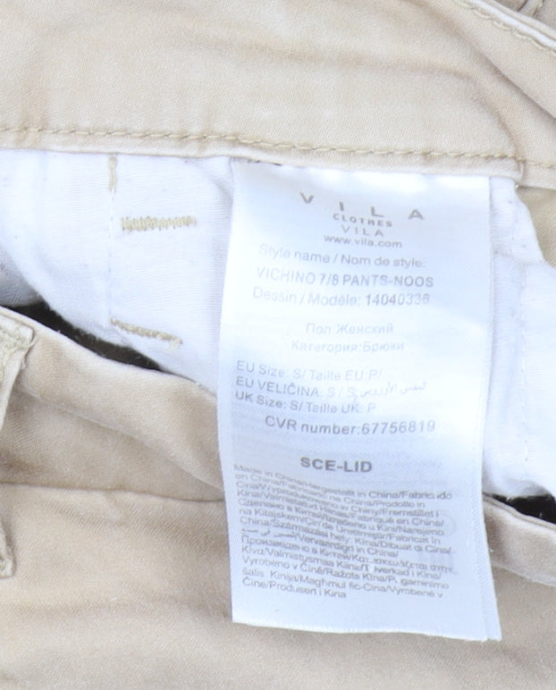 VILA Women's Beige Chino Trousers Size S