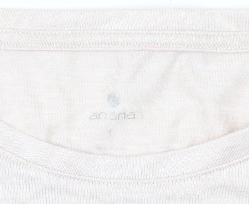 Abana Women's Ivory T-Shirt, Size L, Basic Style
