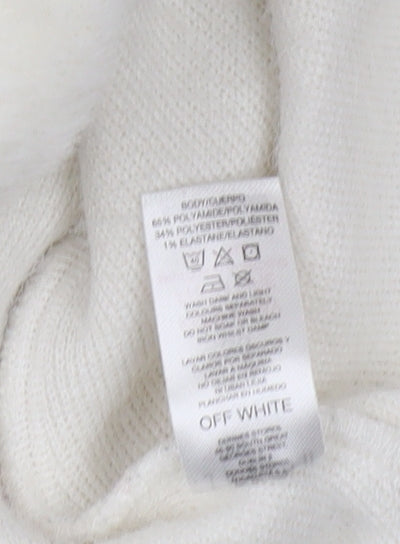Savida Women's Ivory High Neck Jumper Size 10