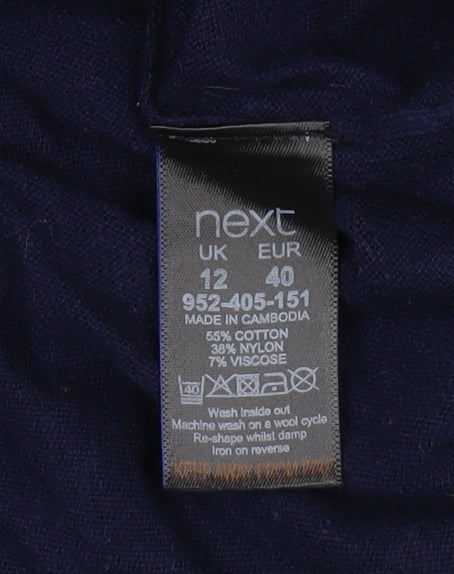 Next Women's Blue Long Sleeve Jumper Size 12