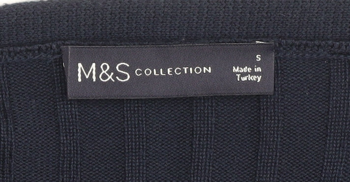 Marks & Spencer Women's Blue Cardigan - Size S