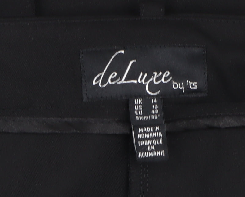 deLuxe Women's Black Trousers Size 14