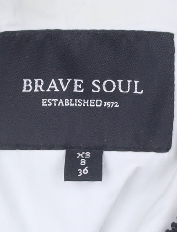 Brave Soul Women's Ivory Puffer Toggle Coat XS
