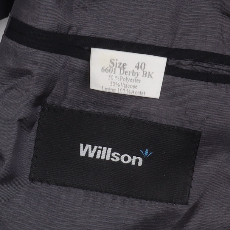 Willson Men's Black Blazer 40 Classic Jacket
