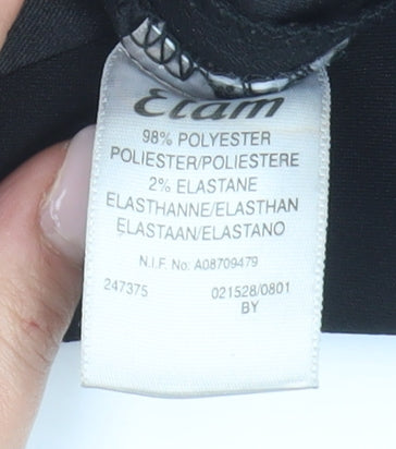 Etam Women’s Black Straight Trousers, Size 12