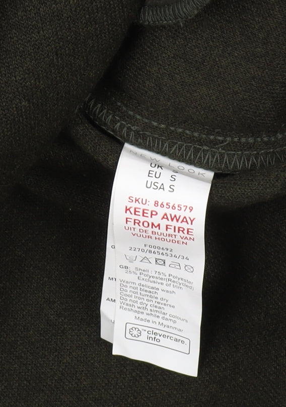 New Look Women's Green Casual Mid-Length Jacket S