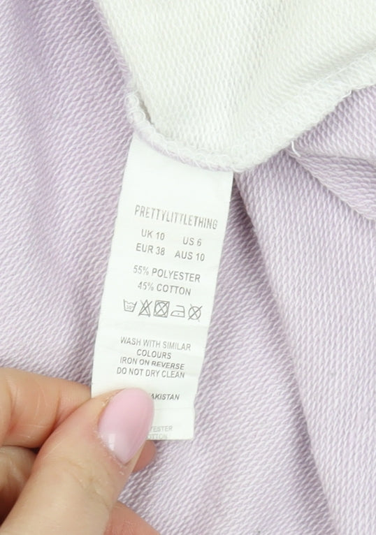 PrettyLittleThing Women's Colourblock Sweatshirt Size 10