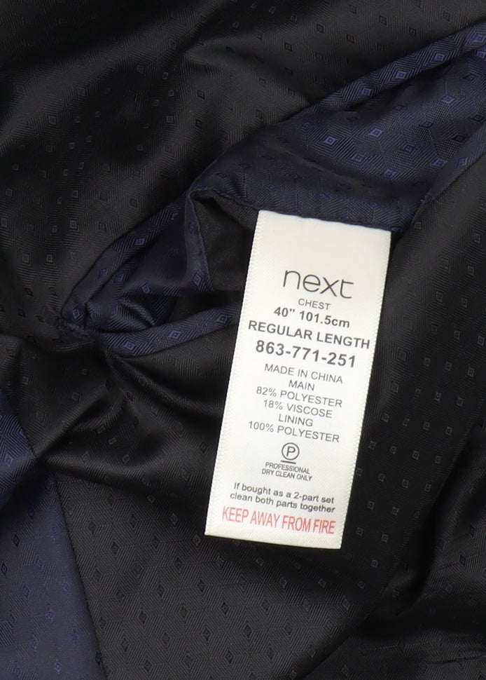 Next Men's Grey Blazer, Size 40R, Excellent Condition
