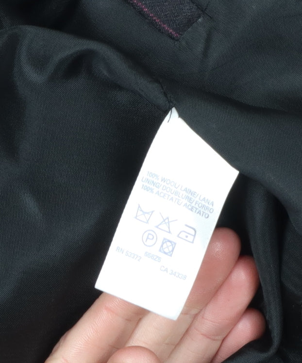 French Connection Men's Black Striped Blazer Size 42