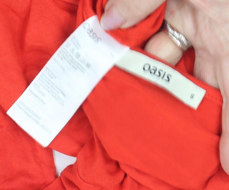 Oasis Red Women's Long Sleeve T-Shirt S Casual