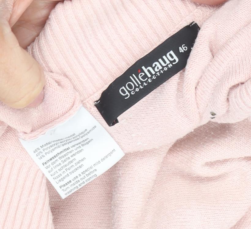 Gollehaug Women's Pink Pullover Jumper, Size 18