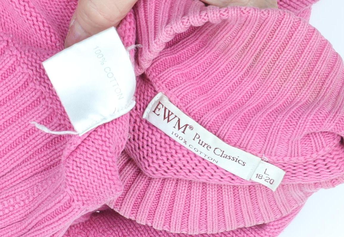 EWM Pure Classics Women's Pink Full Zip Jumper L