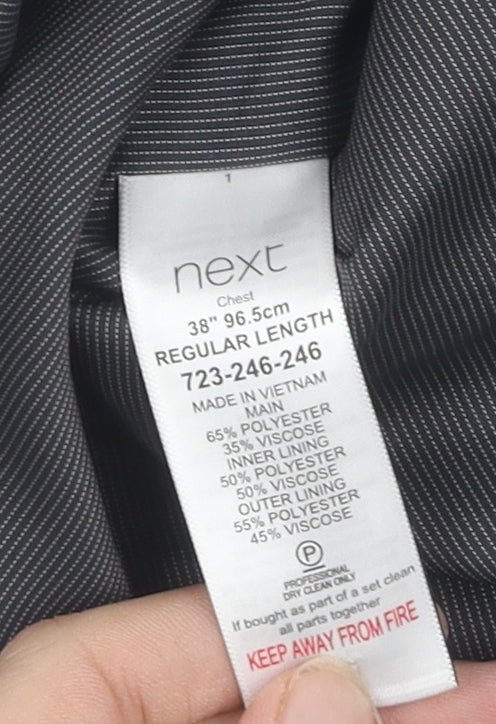 Next Men's Grey Waistcoat, Size 38R, Regular Fit