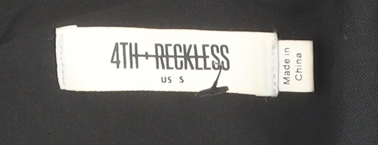 4th & Reckless Women's Black Blazer Jacket, Size S, Modern Style