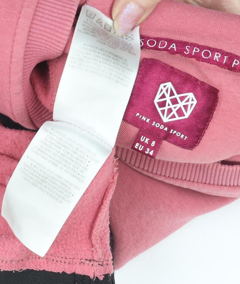 Pink Soda Women's Pink Hoodie Size 8 Pullover