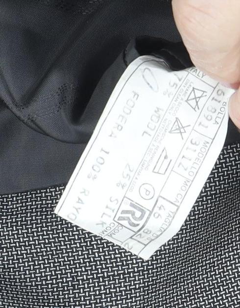 Red's Collection Men's Grey Check Blazer, Single-Breasted 46R