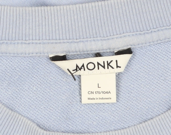 Monki Womens Blue Sweatshirt - L - Casual Pullover