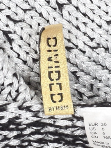 H&M Women's Grey Tank Dress Size 10 Knit Casual