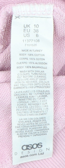 ASOS DESIGN Women’s Pink Pullover Sweatshirt M
