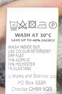 Marks & Spencer Grey Cape Jumper, Size M, Striped