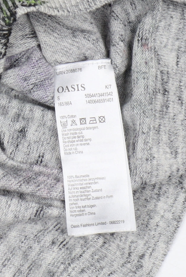 Oasis Women's Multicoloured Floral Pullover Jumper S