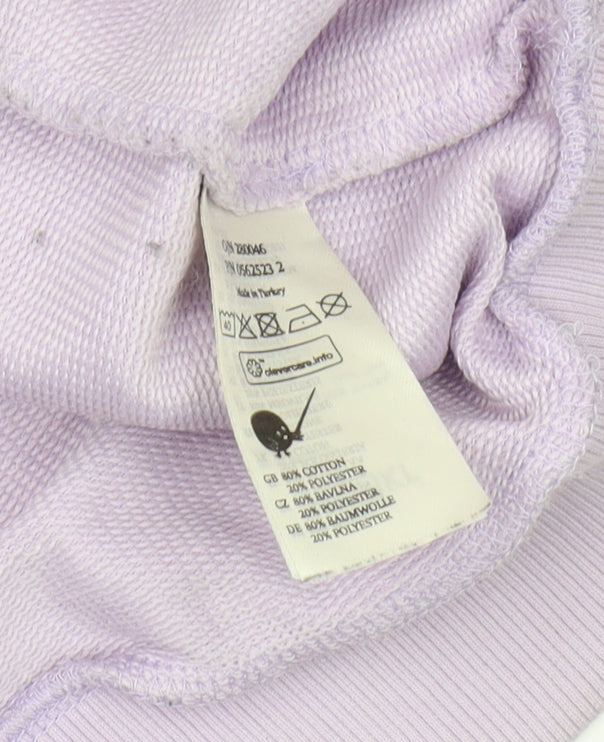 Monki Women's Purple Pullover Hoodie M