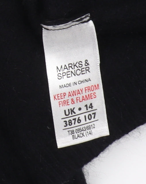 Marks & Spencer Women's Black Cardigan, Size 14