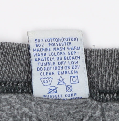 Russell Athletic Unisex Grey Sweatshirt Size L