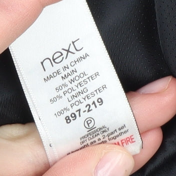 Next Men's Grey 38R Blazer, Single-Breasted, Formal