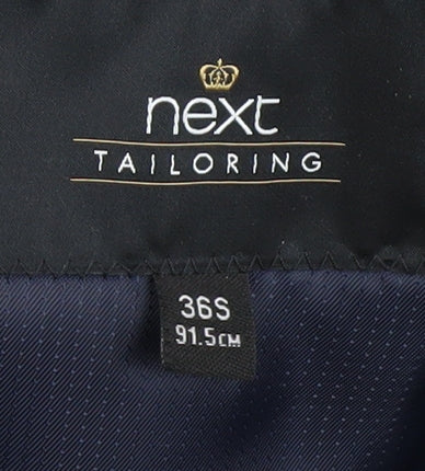 Next Men's Grey Suit Jacket 36 Short, Polyester Blend