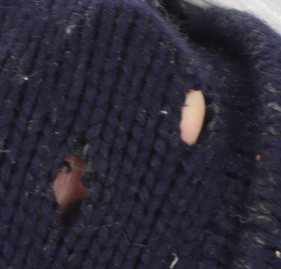 Gap Men's Blue XL Knit Wool Toggle Jacket
