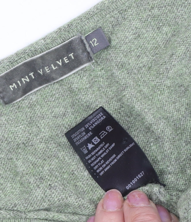 Mint Velvet Women's Green Tunic Jumper, Size 12