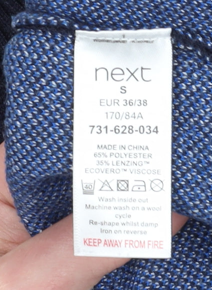 Next Women's Blue Geometric Jumper, Size S