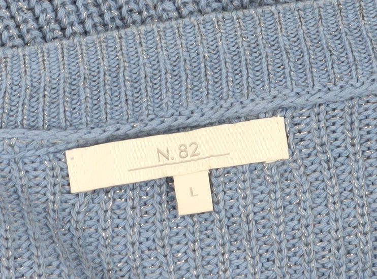 Next Women's Blue Knit Pullover Jumper L