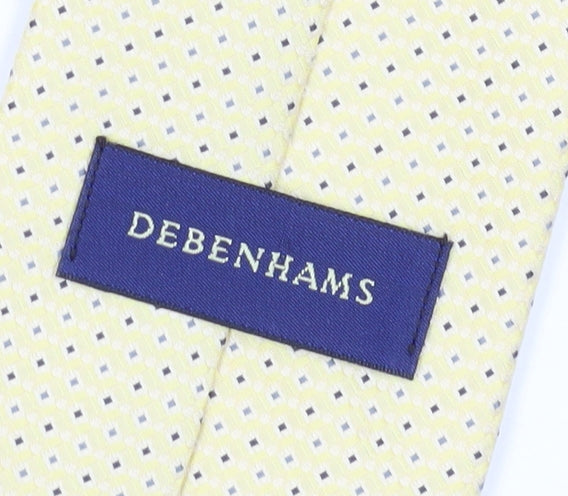 Debenhams Men's Beige Polka Dot Polyester Tie