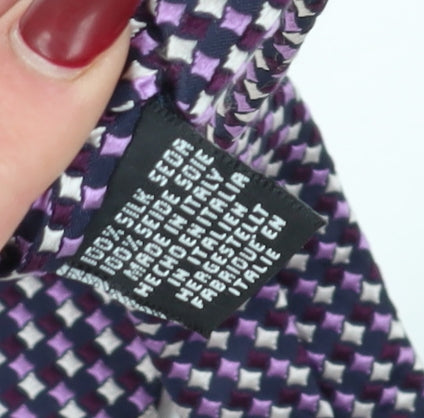 Frangi TieRack Men's Purple Geometric Tie